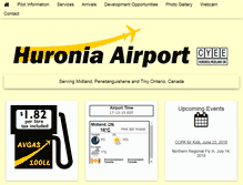 Tablet Screenshot of huroniaairport.com